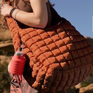 Free People Movement Quilted Carry All in Roasted Chestnut